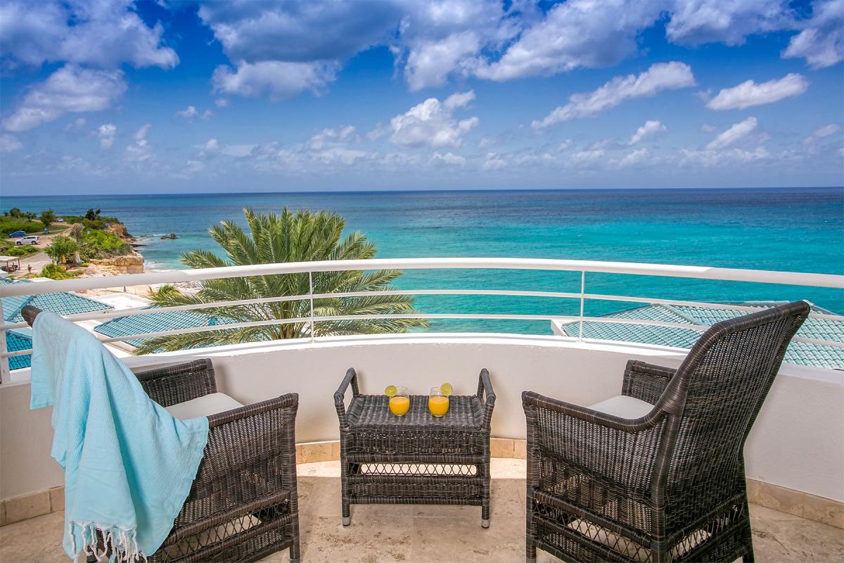 Villa Rental St Martin - Sea view terrace